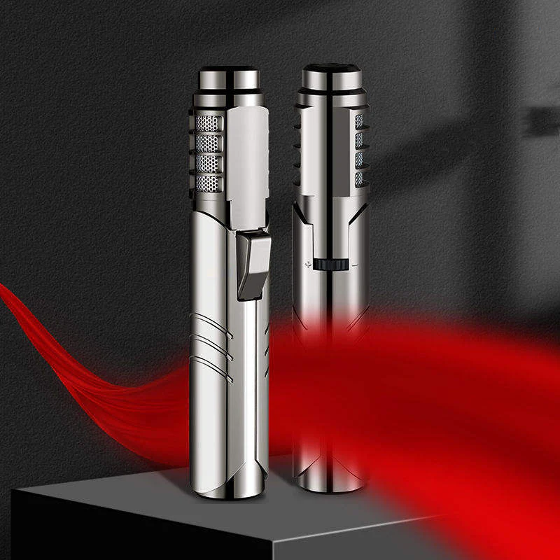 Refillable Butane Jet Torch Lighter (Windproof, Adjustable Flame) - Image 5