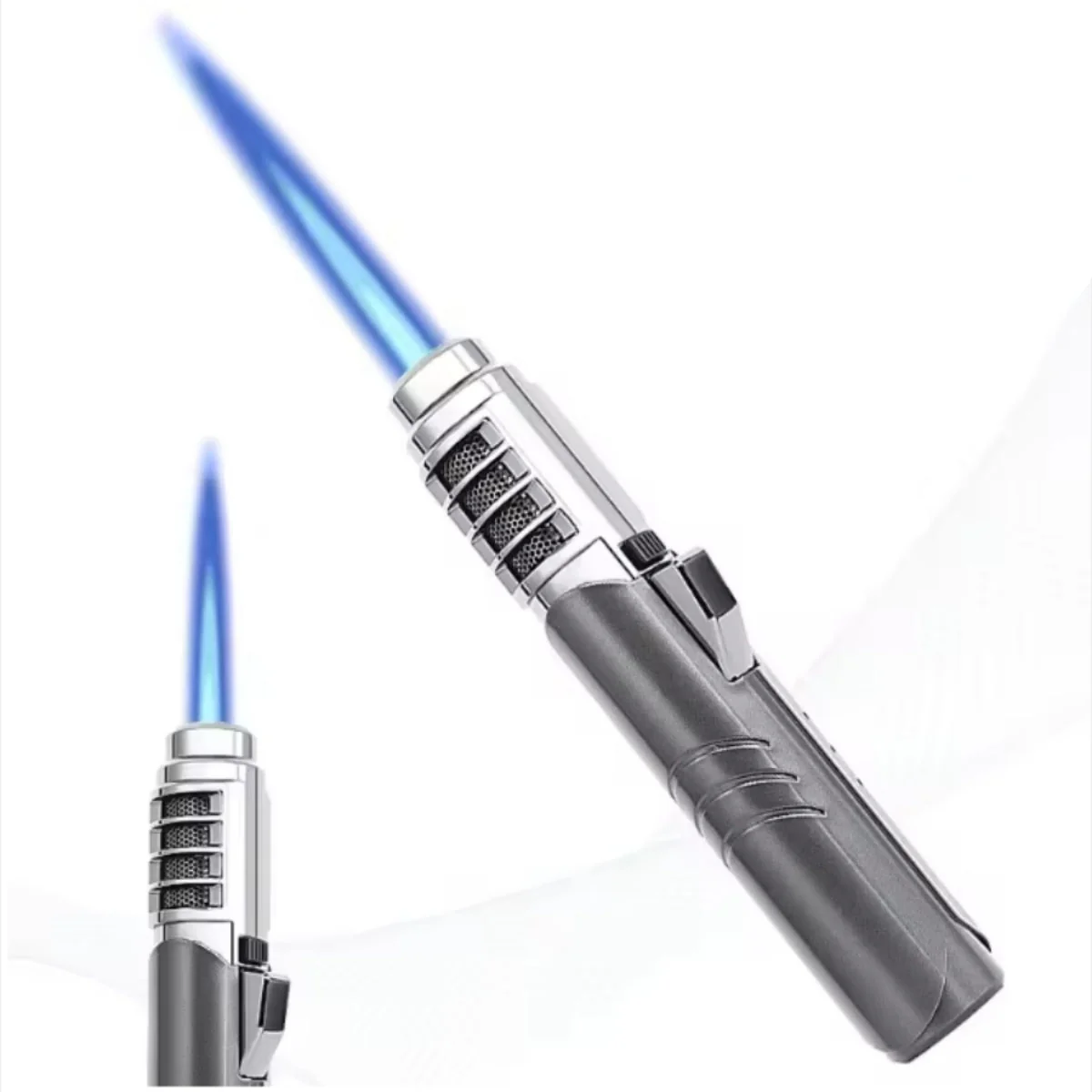 Refillable Butane Jet Torch Lighter (Windproof, Adjustable Flame) - Image 6
