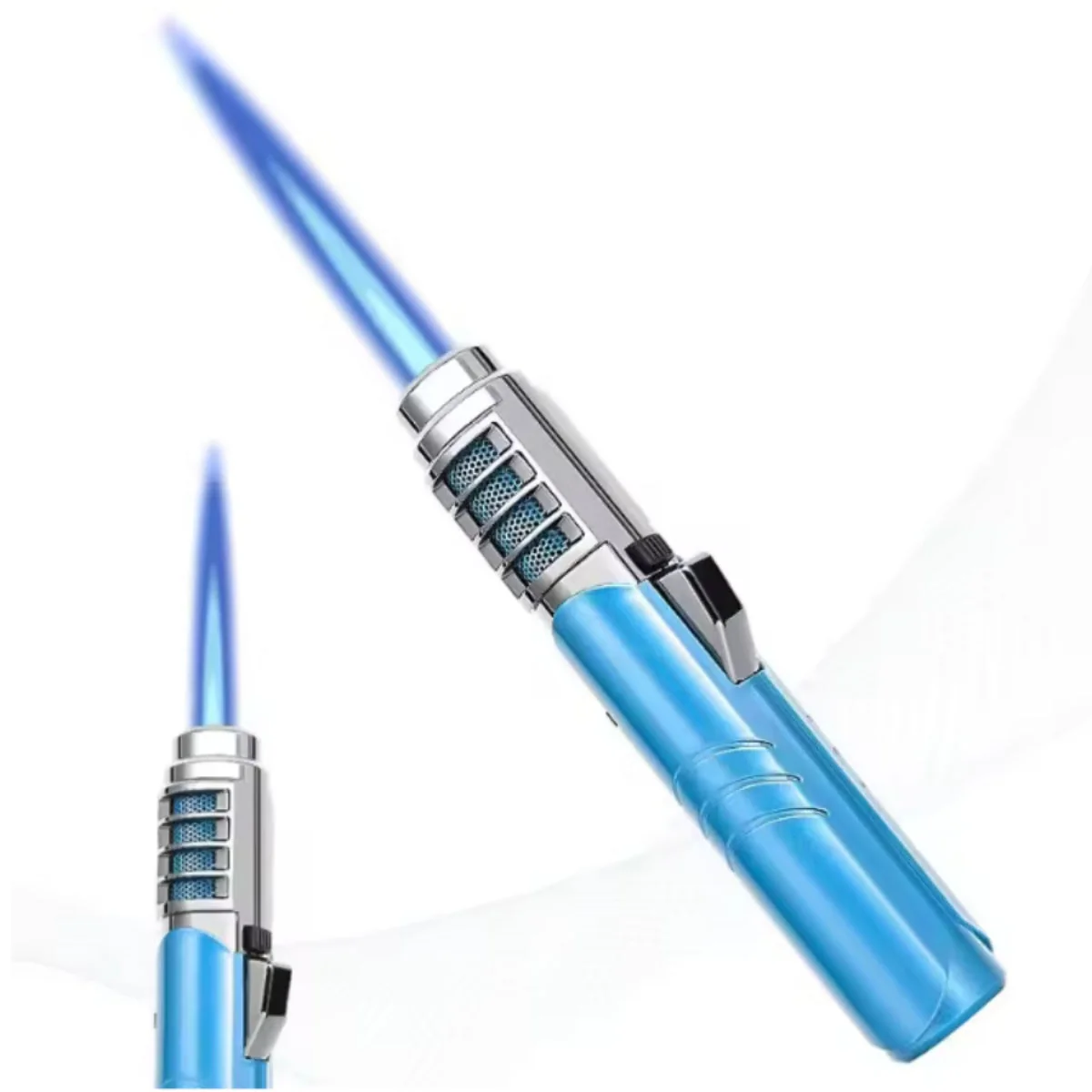 Refillable Butane Jet Torch Lighter (Windproof, Adjustable Flame) - Image 7