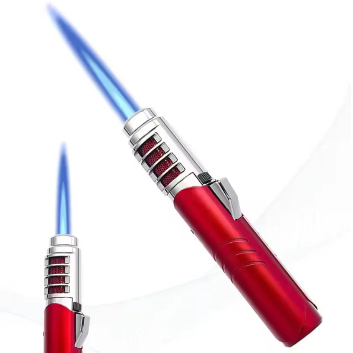Refillable Butane Jet Torch Lighter (Windproof, Adjustable Flame) - Image 9