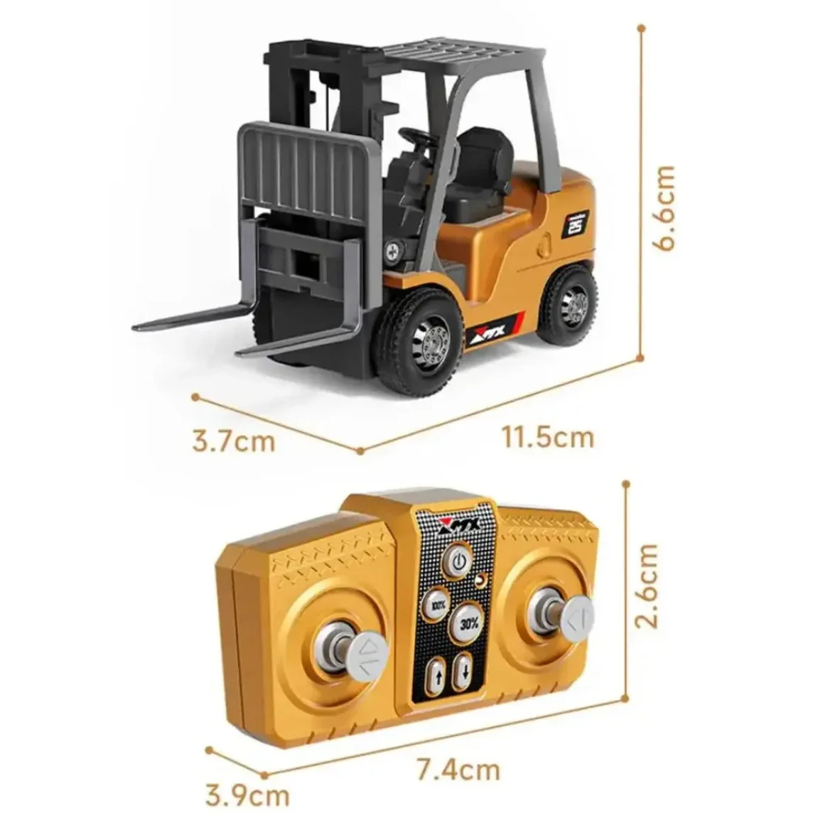 Remote-Controlled Alloy Forklift Engineering Vehicle Model - Image 8