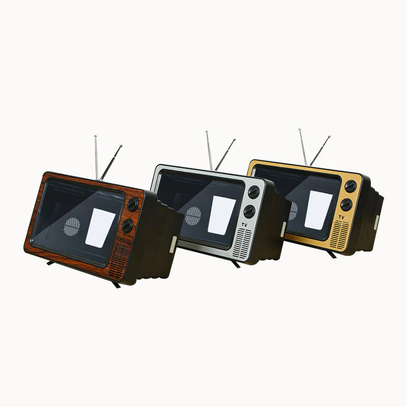 Retro 12-Inch TV Style Phone Screen Magnifier & Video Amplifier
