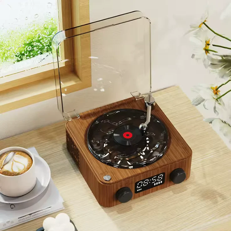 Retro-Style Portable Speaker with White Noise & RGB Light - Image 11