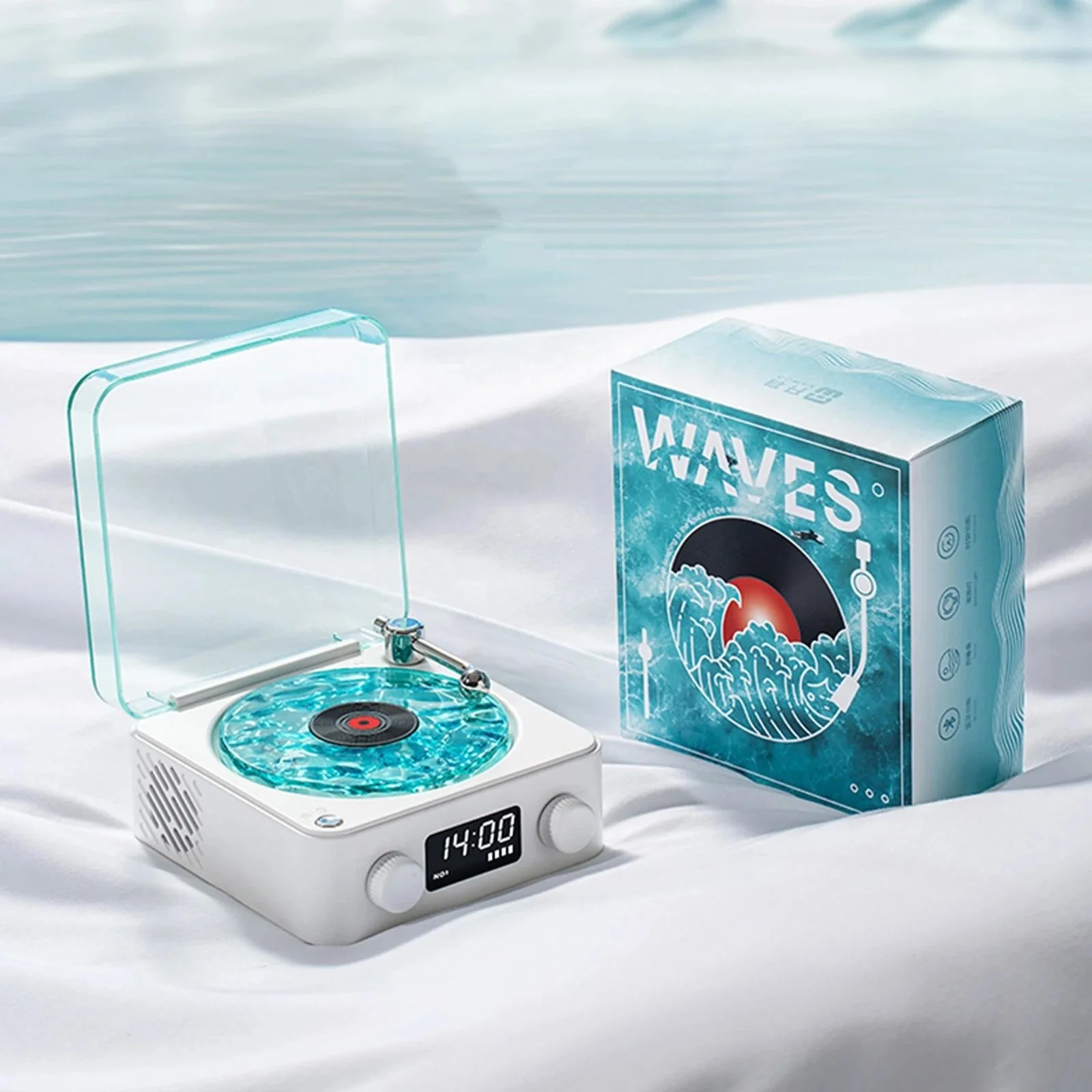 Retro-Style Portable Speaker with White Noise & RGB Light - Image 12