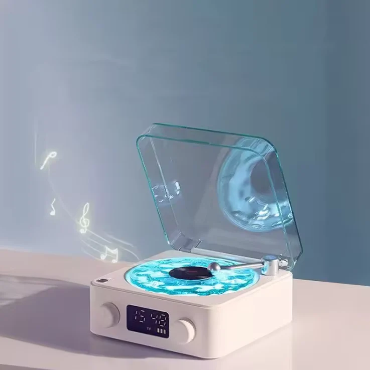 Retro-Style Portable Speaker with White Noise & RGB Light - Image 5