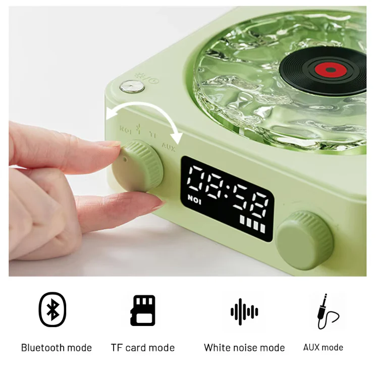 Retro-Style Portable Speaker with White Noise & RGB Light - Image 6