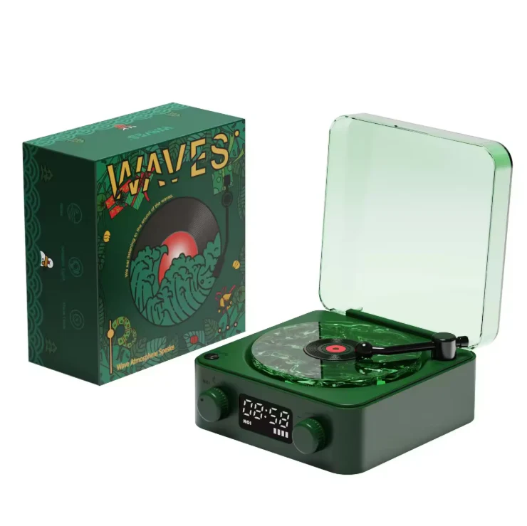 Retro-Style Portable Speaker with White Noise & RGB Light - Image 8