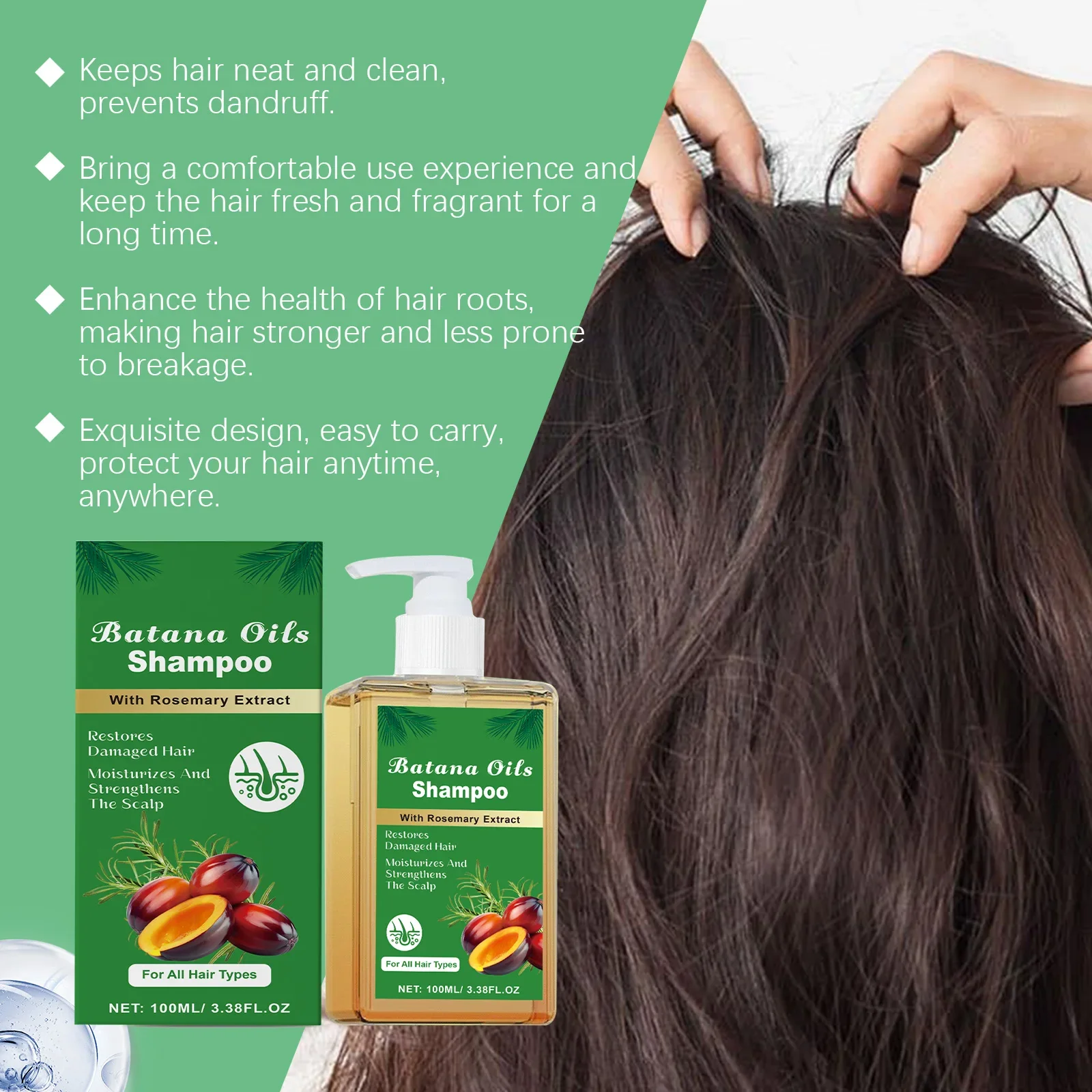 Revitalizing Batana Oil & Rosemary Shampoo - Image 2