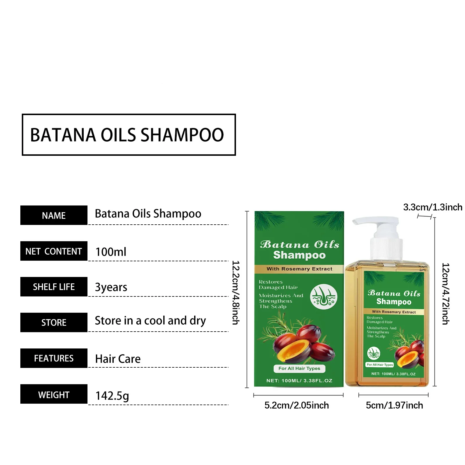 Revitalizing Batana Oil & Rosemary Shampoo - Image 6
