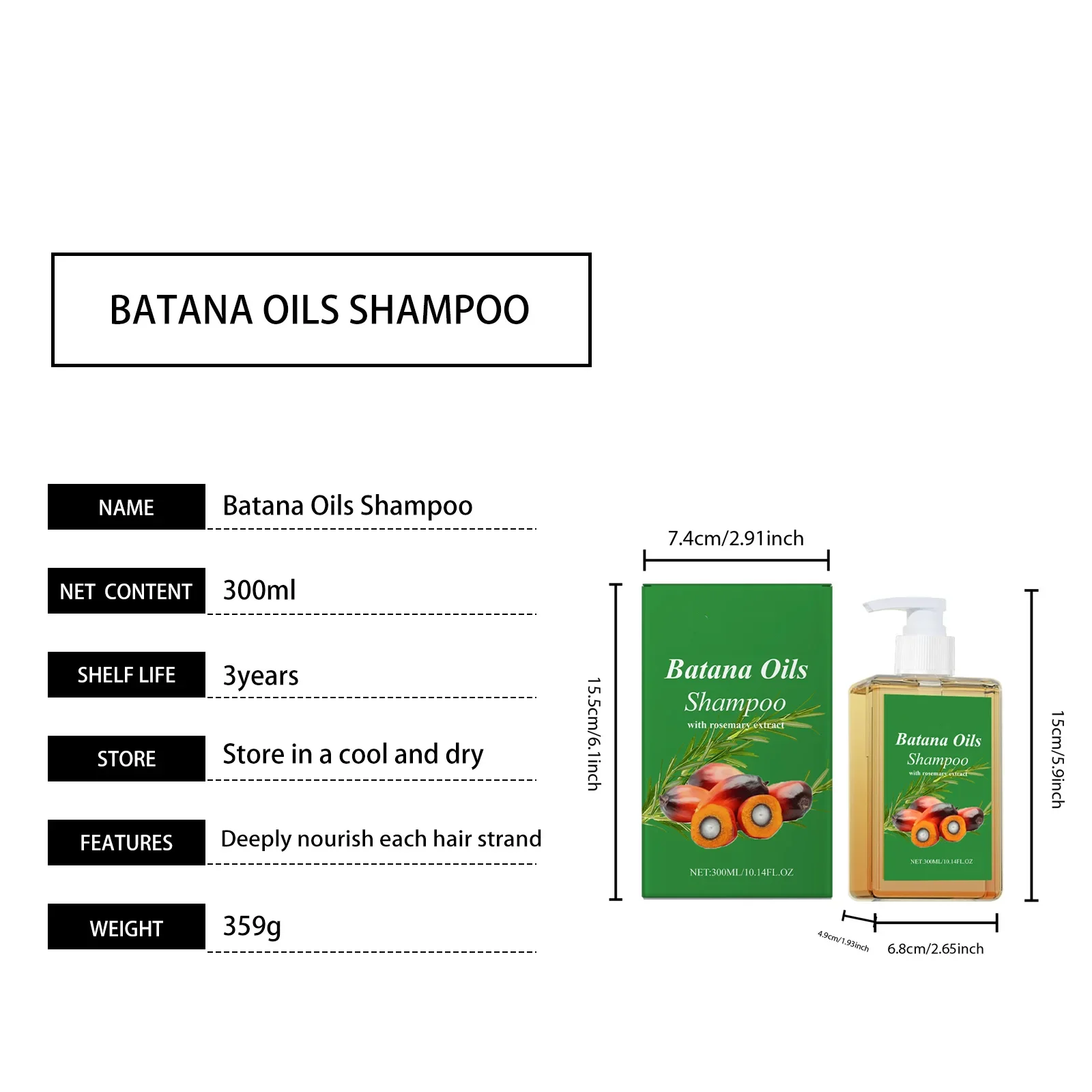 Revitalizing Batana Oil & Rosemary Shampoo - Image 7
