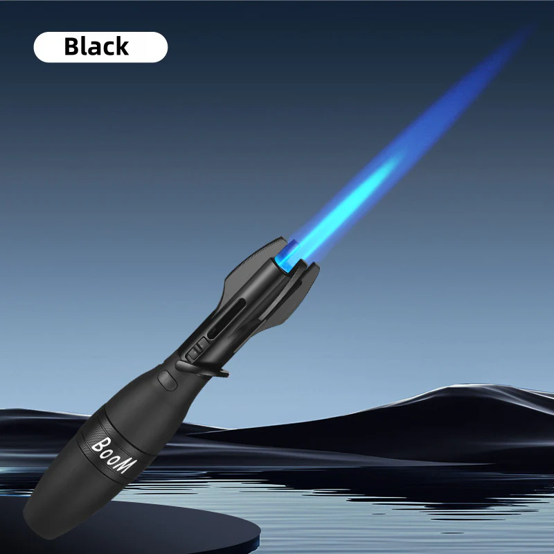 Rocket Torch Lighter – Windproof Blue Flame Butane Torch with Safety Lock & Fidget Spinner Design - Image 10