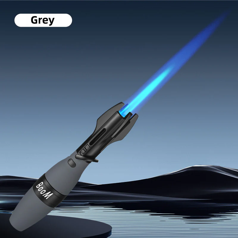 Rocket Torch Lighter – Windproof Blue Flame Butane Torch with Safety Lock & Fidget Spinner Design - Image 9