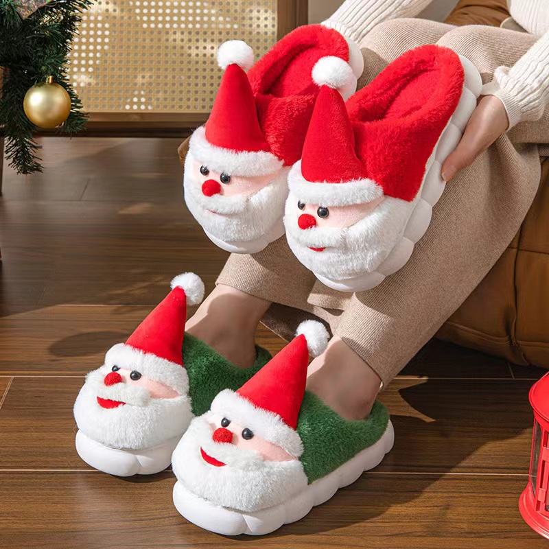 Santa Claus Plush Home Slippers - Image 4