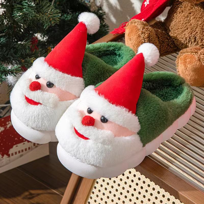 Santa Claus Plush Home Slippers - Image 6