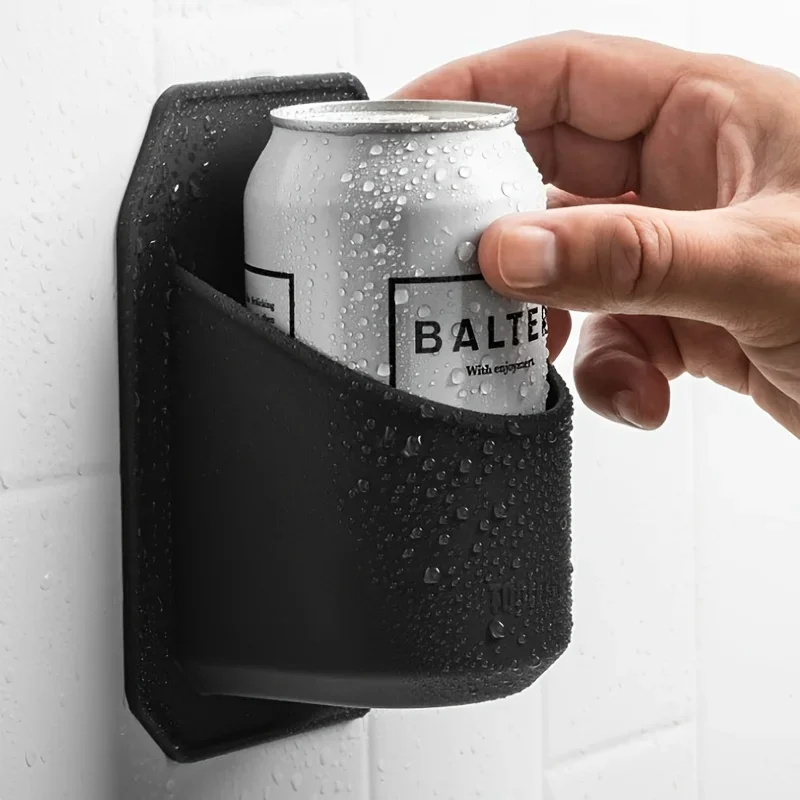 Silicone Stick-On Shower Beverage Holder