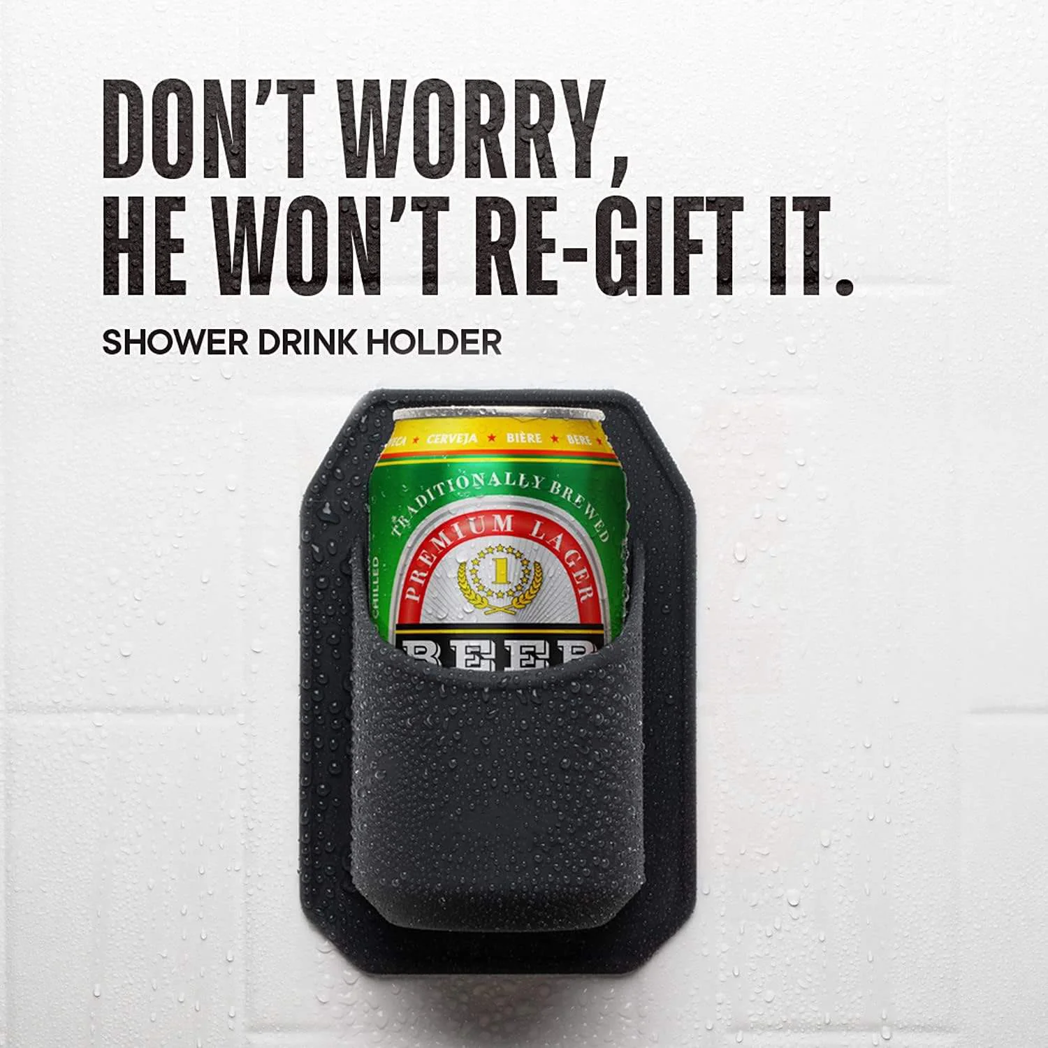 Silicone Stick-On Shower Beverage Holder - Image 5