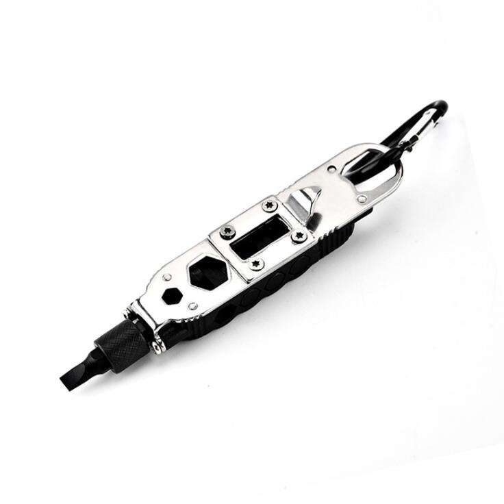 Slotted Keychain Mini Pocket Multi-Tool - Survival Bottle Opener with Flathead & Cross Screwdrivers - Image 4
