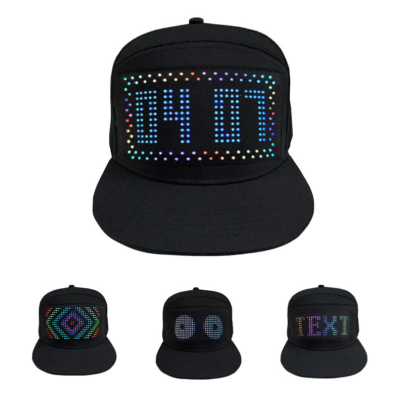 Smart Bluetooth LED Baseball Cap – Programmable Multilingual Display - Image 2