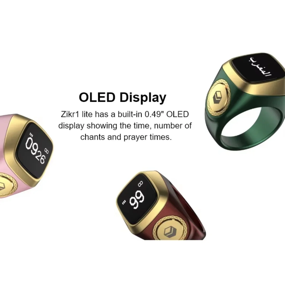Smart Tasbih Zikr Ring with Vibration Alerts - Image 4
