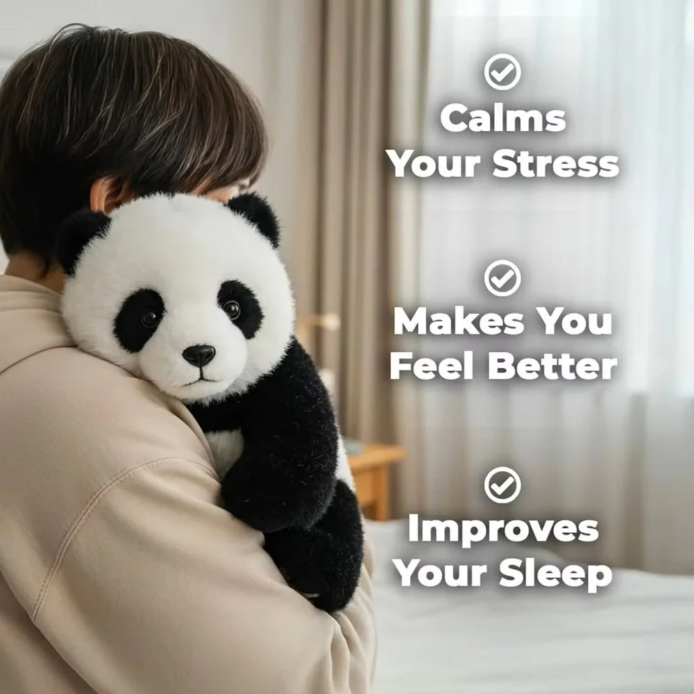 Soft Panda Hugmotion Plush Toy – Multi-Function Cute Panda Stuffed Animal - Image 4