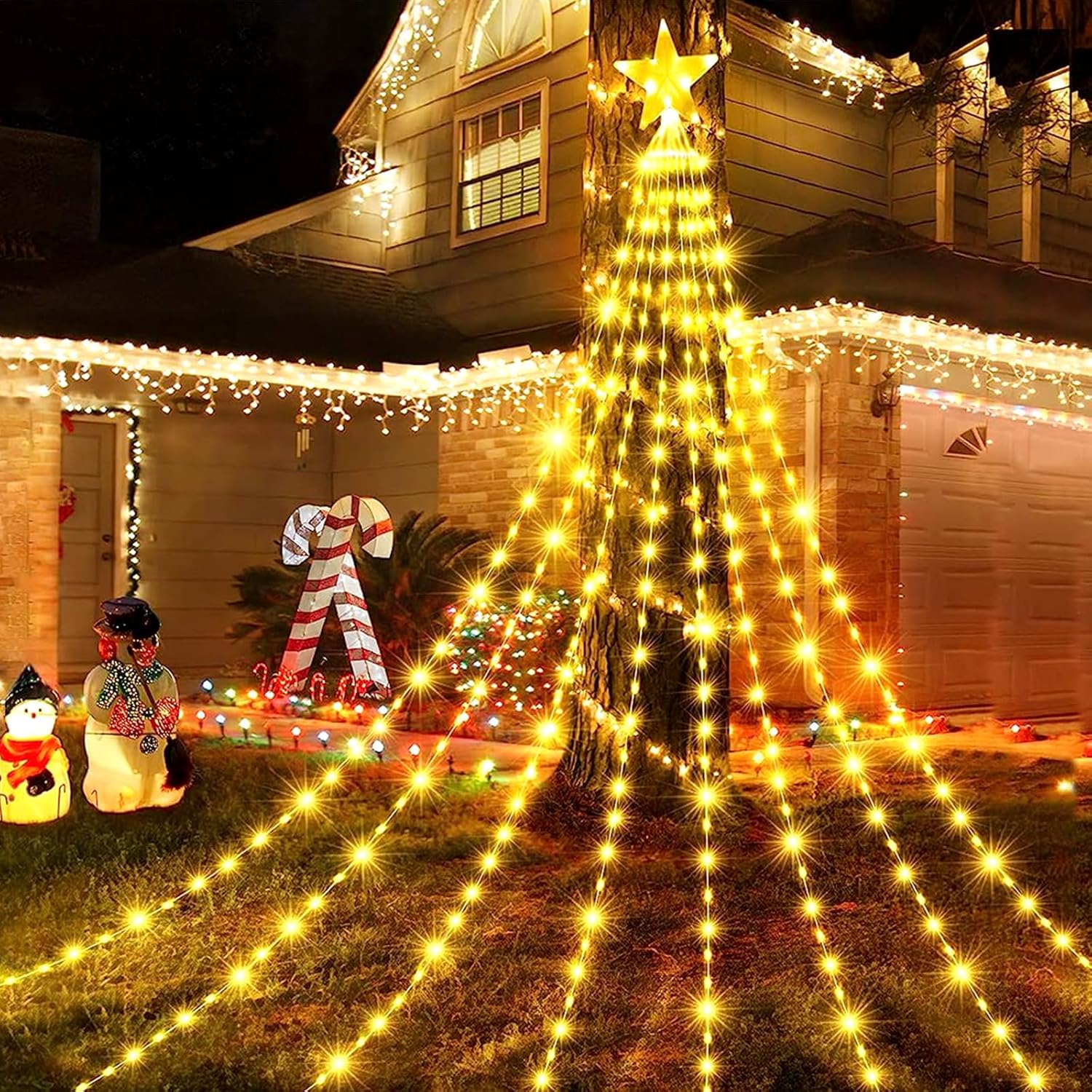Solar LED Star String Lights – 8-Mode Christmas Fairy Lights for Indoor & Outdoor - Image 6