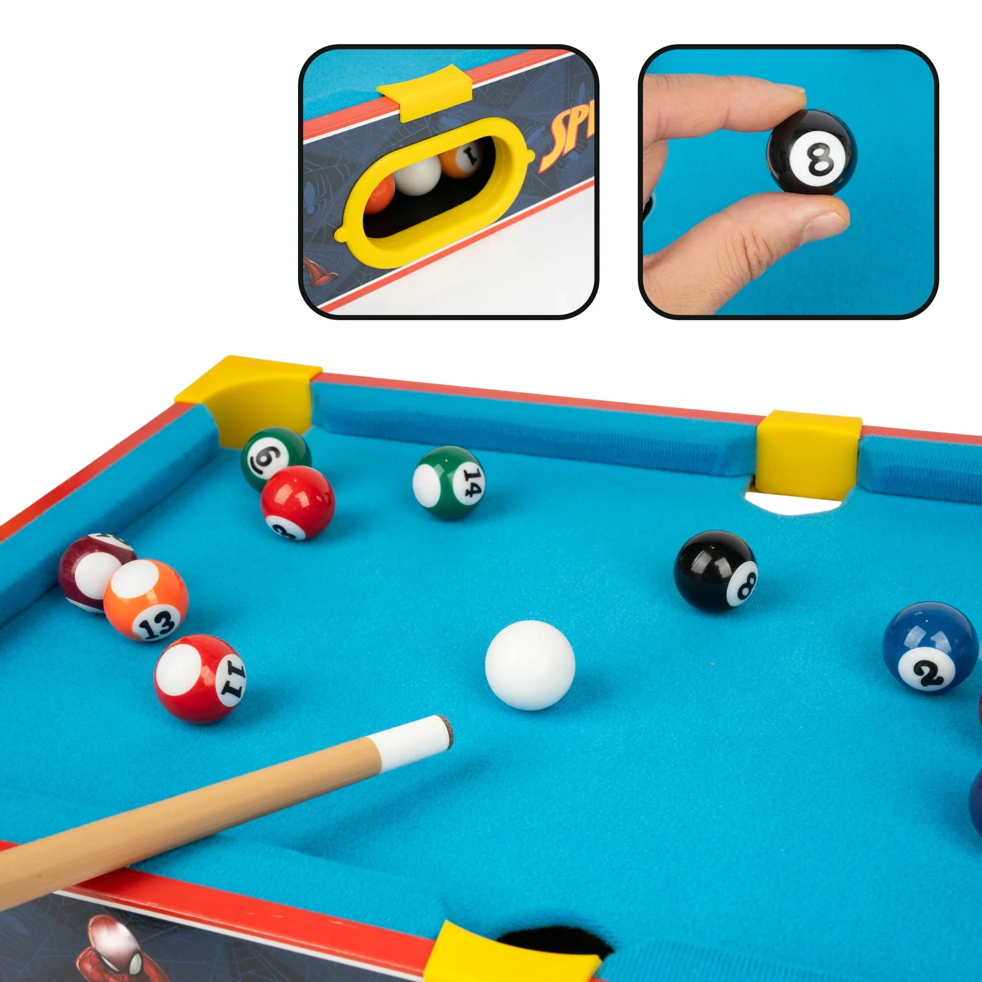 Spider-Man Wooden Tabletop Pool Table - Image 5