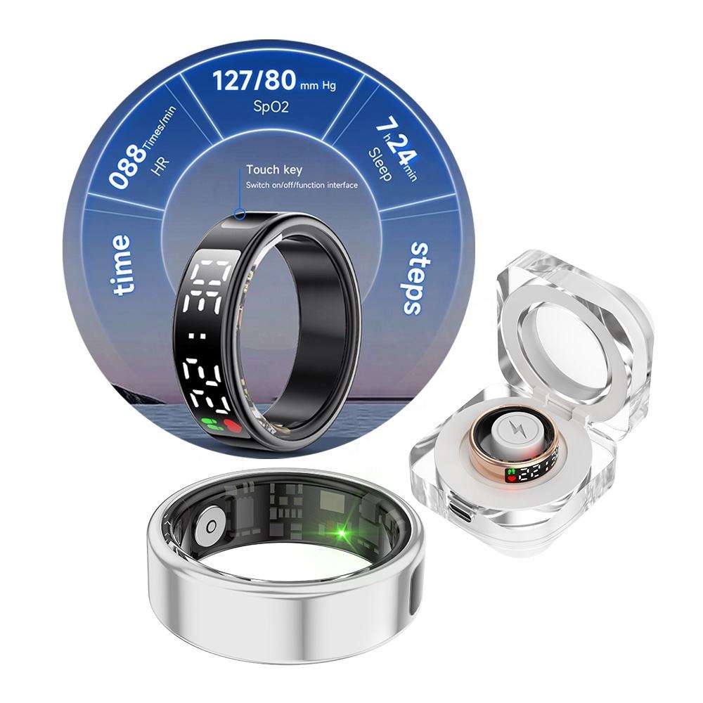 SR08 Stainless Steel Smart Ring with Display – Fitness & Activity Tracker - Image 2