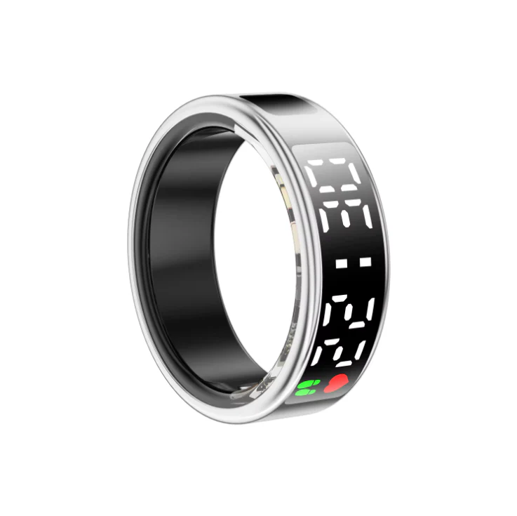 SR08 Stainless Steel Smart Ring with Display – Fitness & Activity Tracker - Image 9