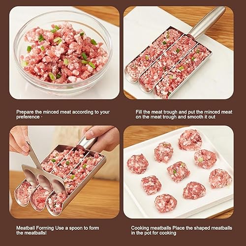 Stainless Steel Non-Stick Meatball Mold & Shaper Tool - Image 3