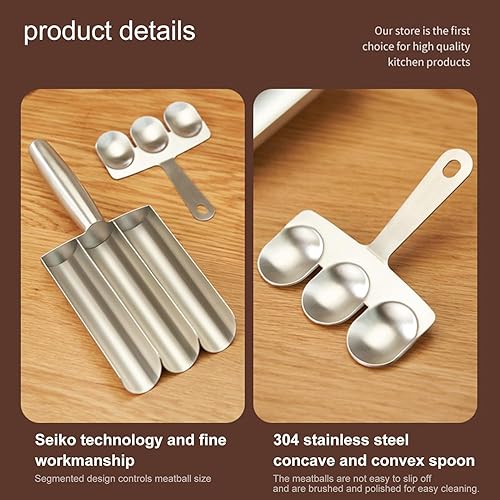Stainless Steel Non-Stick Meatball Mold & Shaper Tool - Image 5