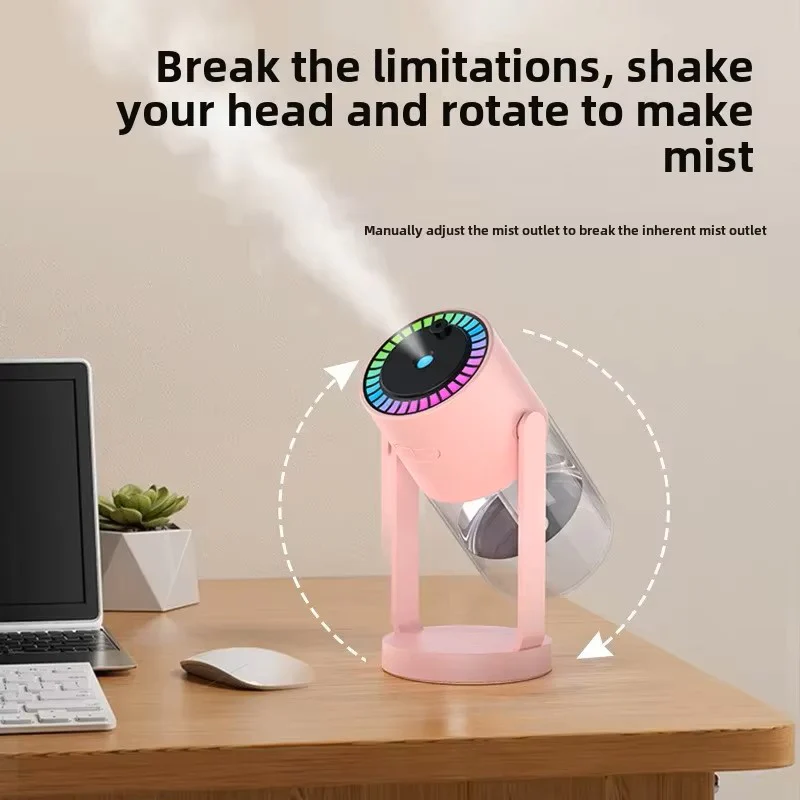 Starry Sky Projection Portable Humidifier - 2-in-1 Rotating Galaxy Light & Ultrasonic Mist Machine for Home, Car & Bedroom - Image 4