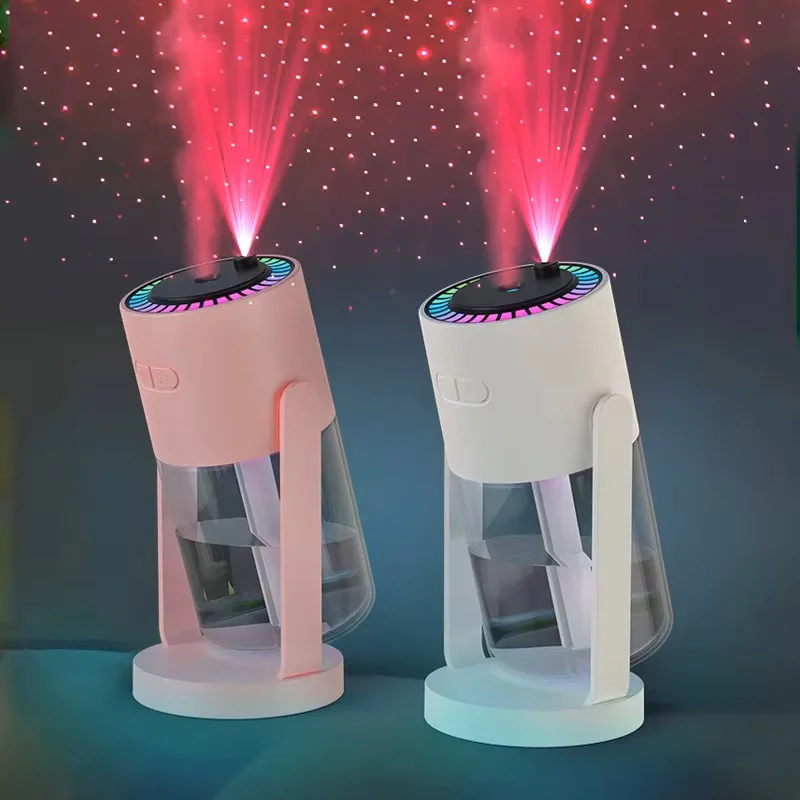 Starry Sky Projection Portable Humidifier - 2-in-1 Rotating Galaxy Light & Ultrasonic Mist Machine for Home, Car & Bedroom - Image 7