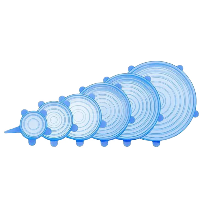 Stretch Lids Reusable Silicone Covers - 6-Pack Multi-Size Universal Food Fresh Covers - Image 4