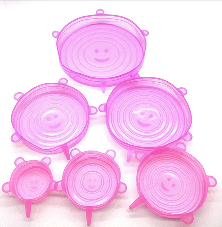 Stretch Lids Reusable Silicone Covers - 6-Pack Multi-Size Universal Food Fresh Covers - Image 5