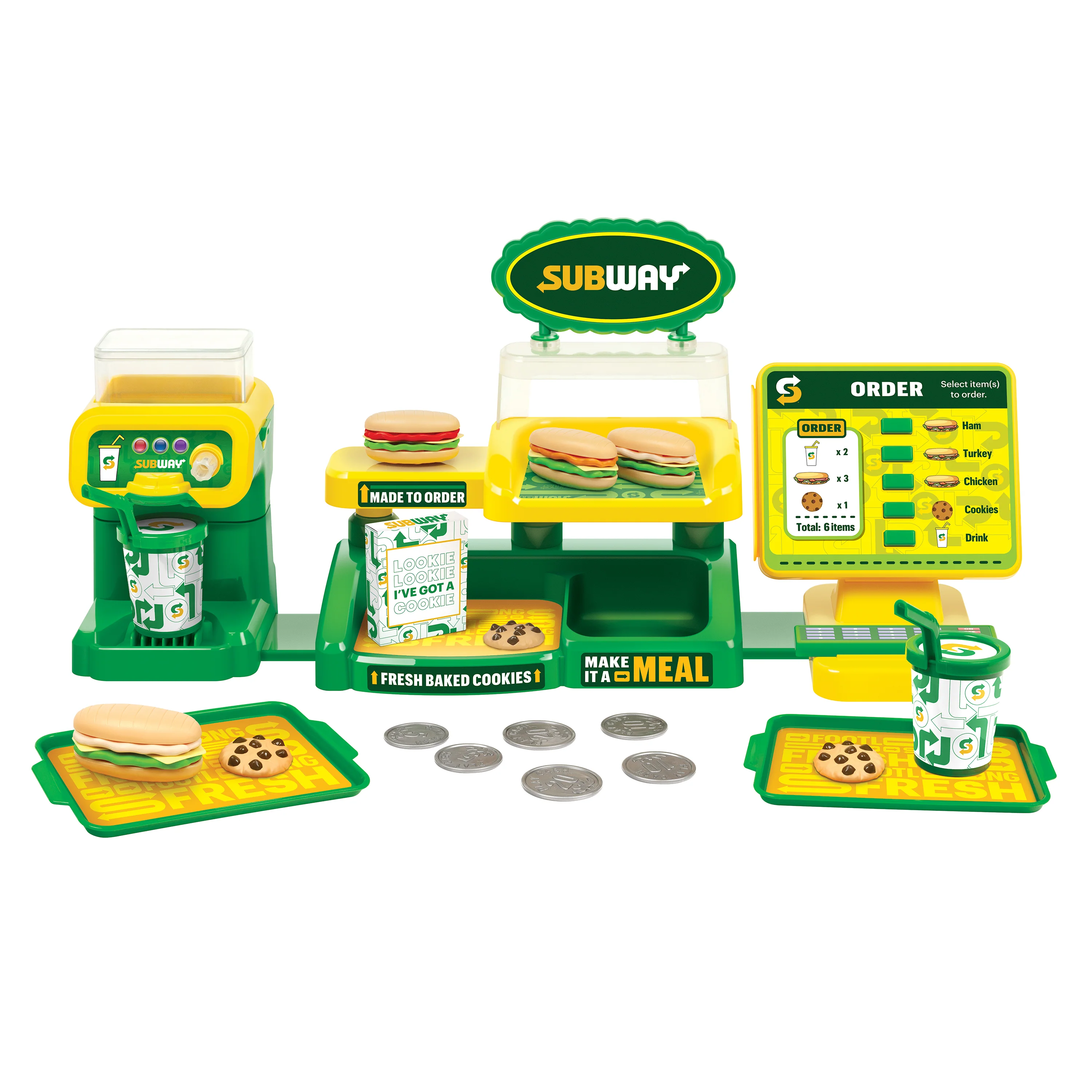 Subway Mini Restaurant Playset β 29 Piece Pretend Sandwich Shop
