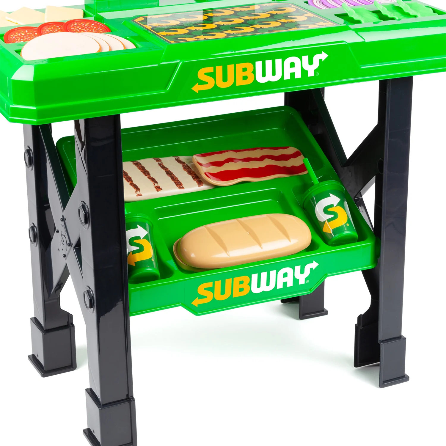 Subway Sandwich Artist Playset – 53 Piece Pretend Restaurant Kit - Image 5
