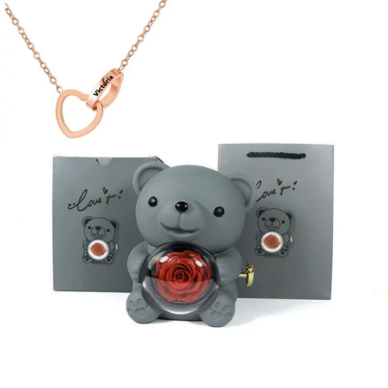 Teddy Bear - Eternal Rose Gifts Box - Image 12