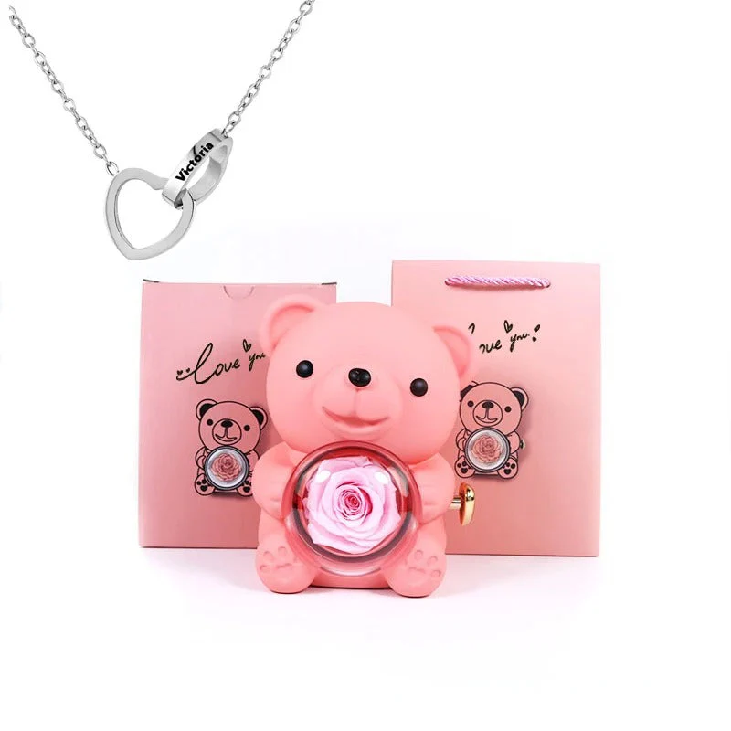 Teddy Bear - Eternal Rose Gifts Box - Image 13