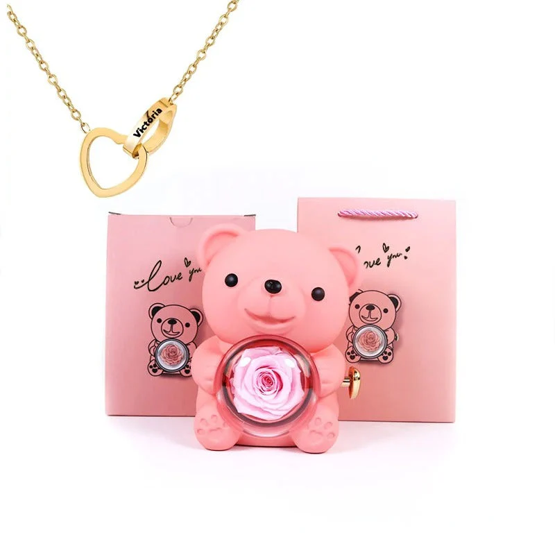 Teddy Bear - Eternal Rose Gifts Box - Image 14