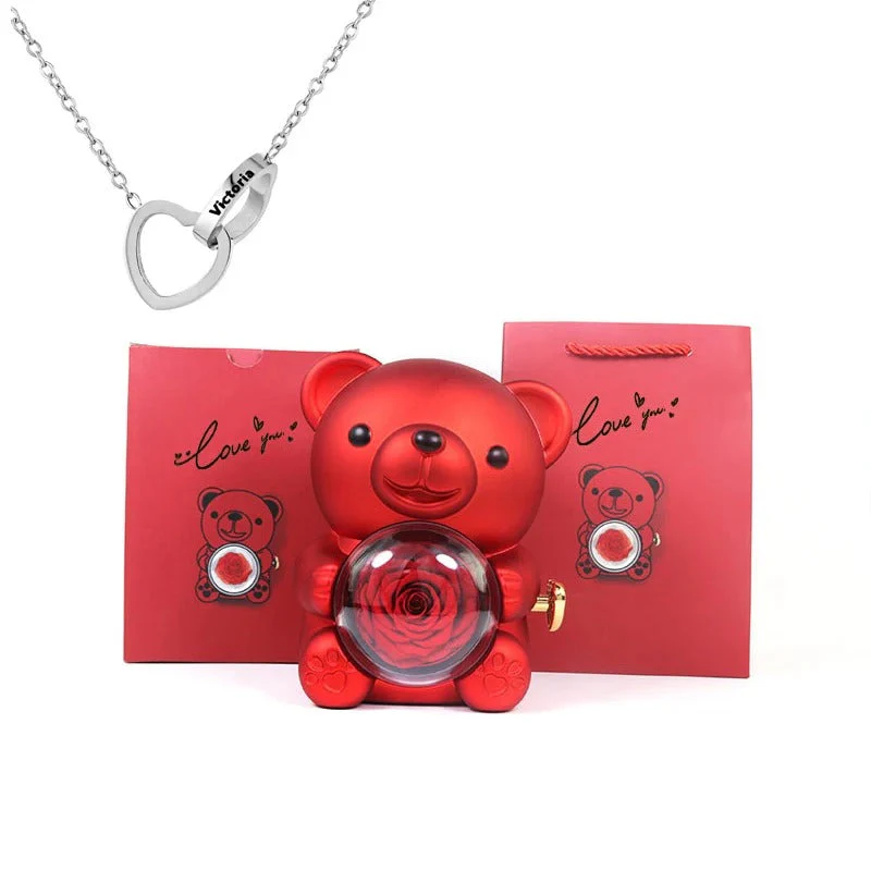 Teddy Bear - Eternal Rose Gifts Box - Image 7