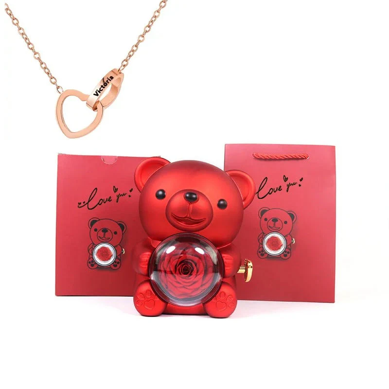 Teddy Bear - Eternal Rose Gifts Box - Image 9