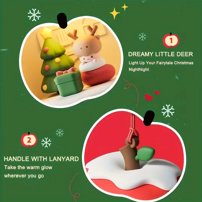 Touch-Control Christmas LED Table Lamp - Image 2