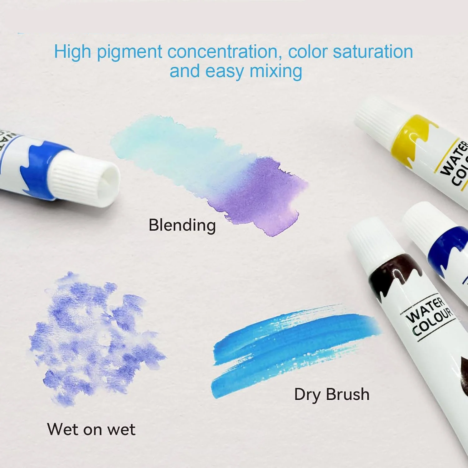 Travel Watercolor Kit β Mini Pocket Watercolor Palette Set with Watercolor Book & Paint Brush - Image 3