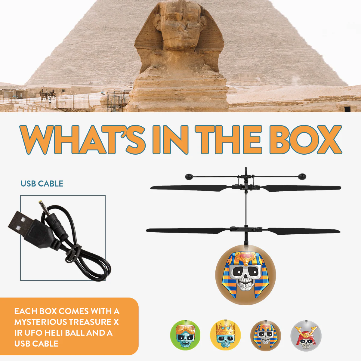 Treasure X Mystery Box Flying Figure IR UFO Ball Helicopter - Image 6