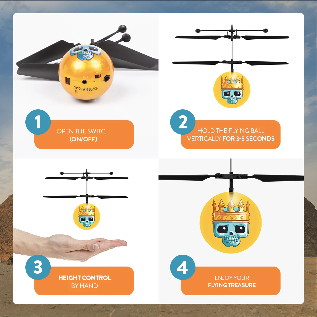 Treasure X Mystery Box Flying Figure IR UFO Ball Helicopter - Image 8