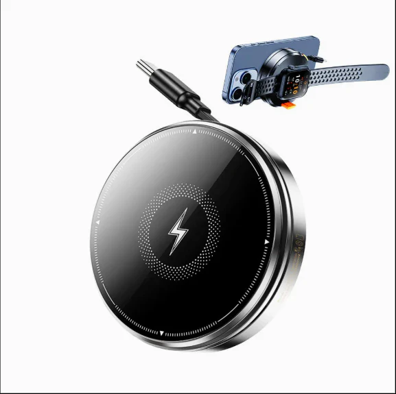 Ultra-Slim Zinc Alloy Wireless Charging Pad β Premium Qi-Certified Fast Charger