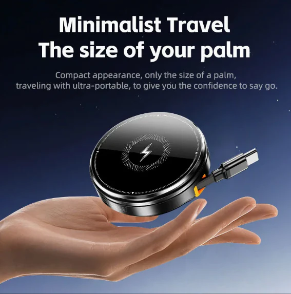 Ultra-Slim Zinc Alloy Wireless Charging Pad β Premium Qi-Certified Fast Charger - Image 3