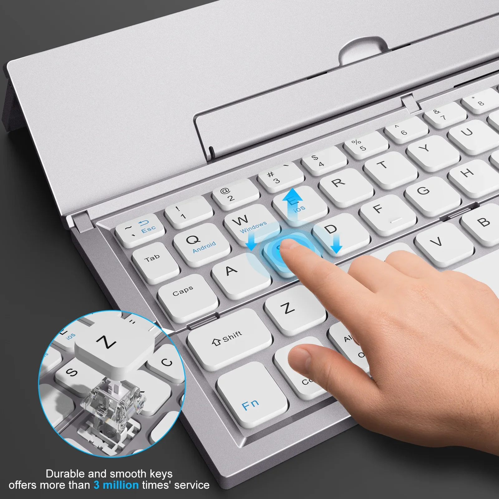 Ultra-Thin Foldable Wireless Bluetooth Keyboard - Image 5