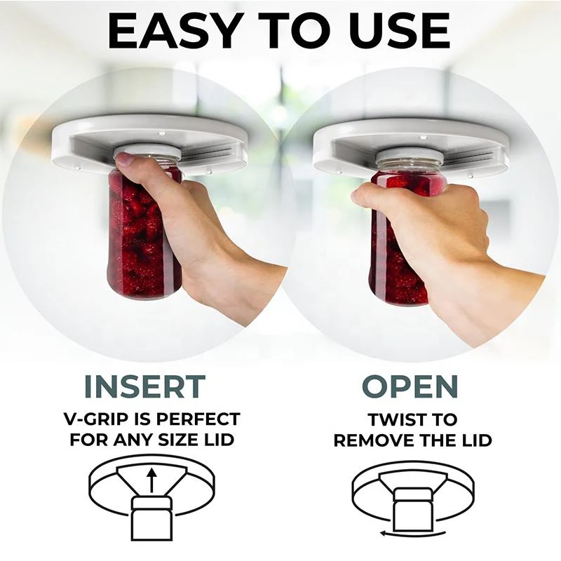Under-Cabinet Jar Opener for Easy Lid Removal - Image 2