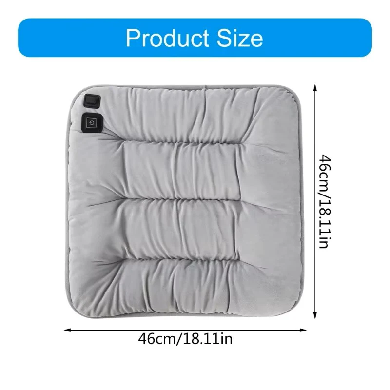 Universal Heated Car Seat Cushion – 3-Level Adjustable Fast Heating Seat Warmer - Image 6